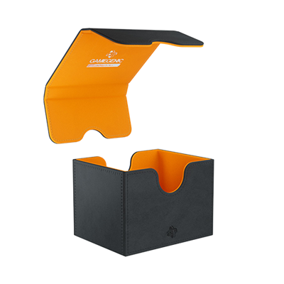 Gamegenic - Sidekick 100+ XL Card Convertible Deck Box: Black/Orange Exclusive