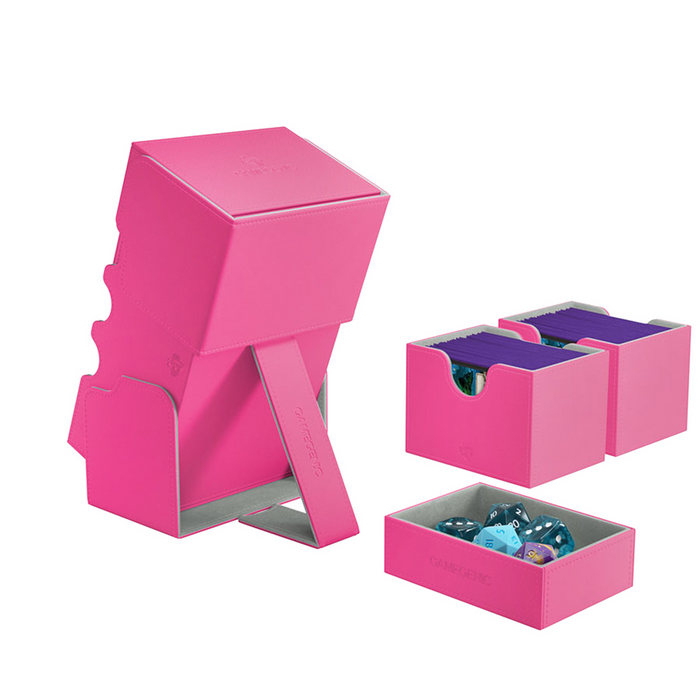 Gamegenic - Stronghold 200+ Card Convertible Deck Box: Pink