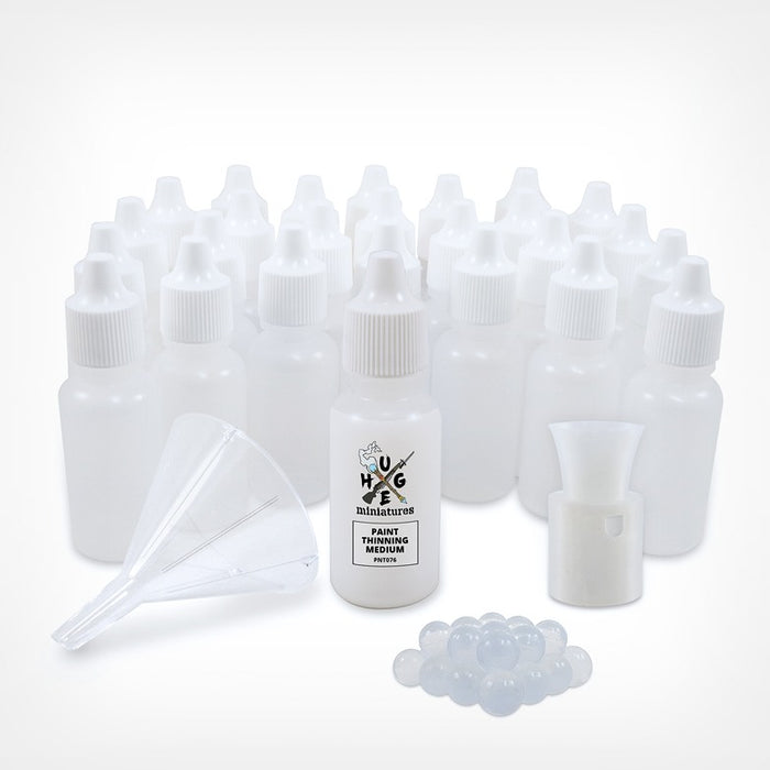Huge Miniatures - Dropper Bottle Transfer Kit with Glass Agitators