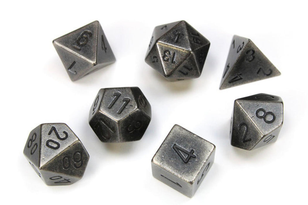 Chessex - 7-Die Set Metal: Dark Metal