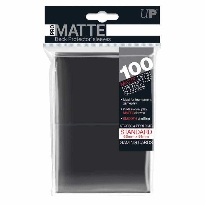 Matte Black Sleeves (100) - Ultra Pro Sleeves