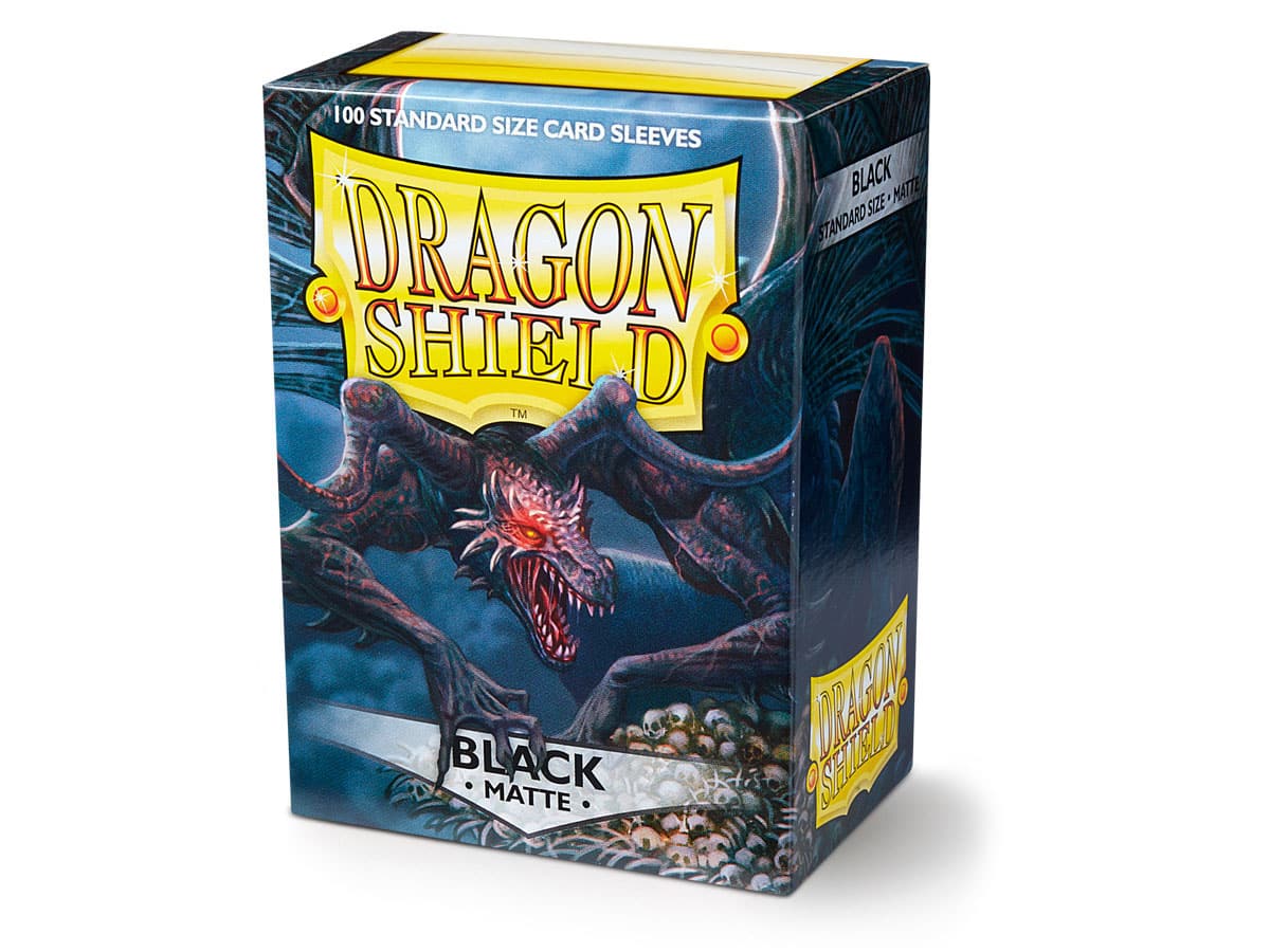 Matte Black  - Dragon Shield Sleeves (100 ct.)