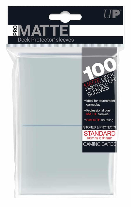 Matte Clear Sleeves (100) - Ultra Pro Sleeves
