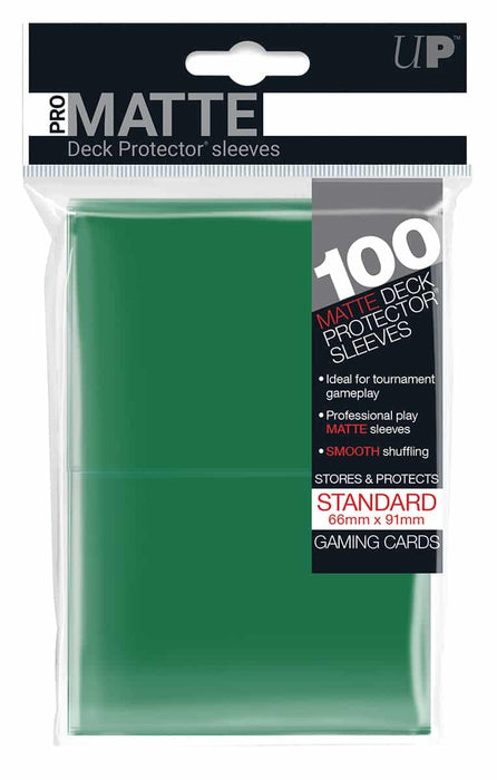 Matte Green Sleeves (100) - Ultra Pro Sleeves