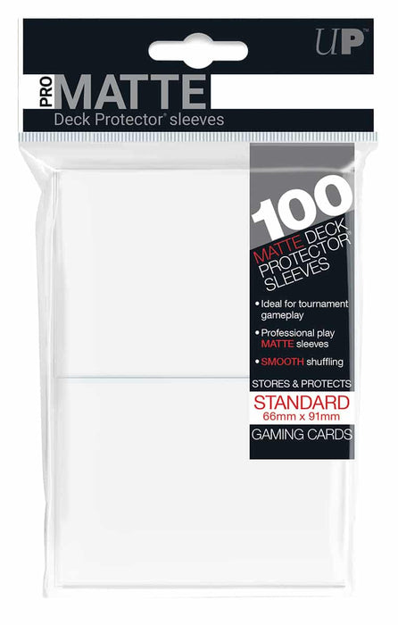 Matte White Sleeves (100) - Ultra Pro Sleeves