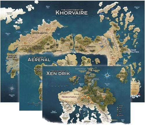 D&D 5th Edition: Eberron - Nations of Khorvaire: 3 Map Set
