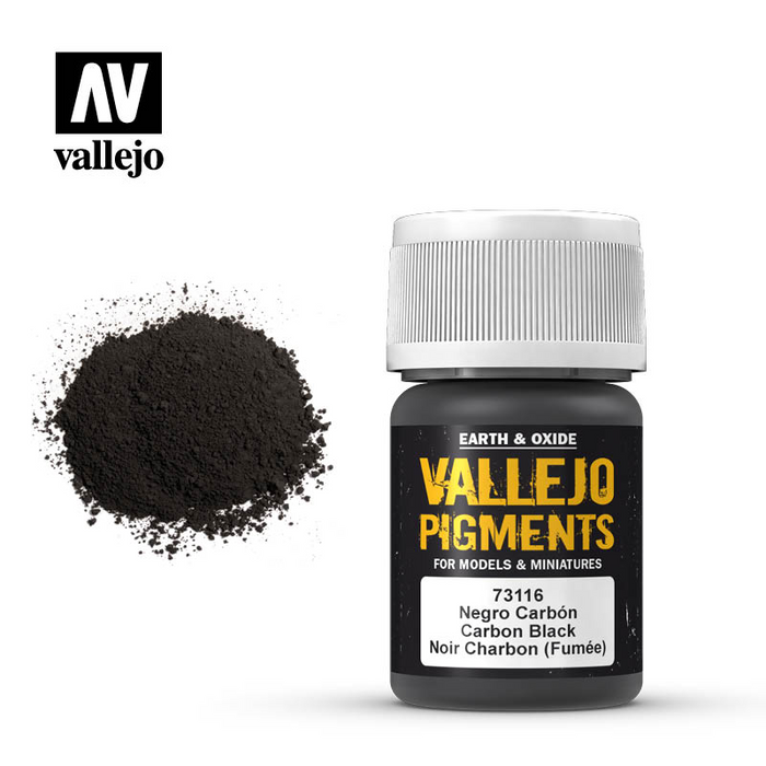 Vallejo Pigment - Carbon Black (Smoke Black)