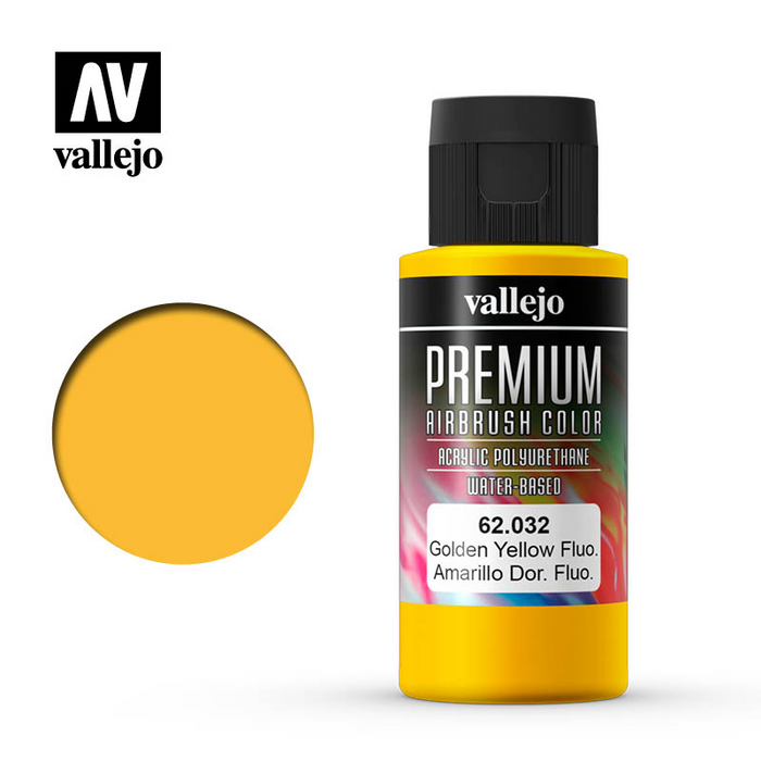 Vallejo Premium Color - Fluorescent Golden Yellow