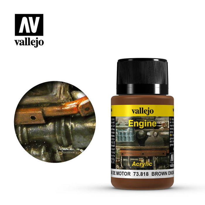 Vallejo Weathering Effects - Brown Engine Soot